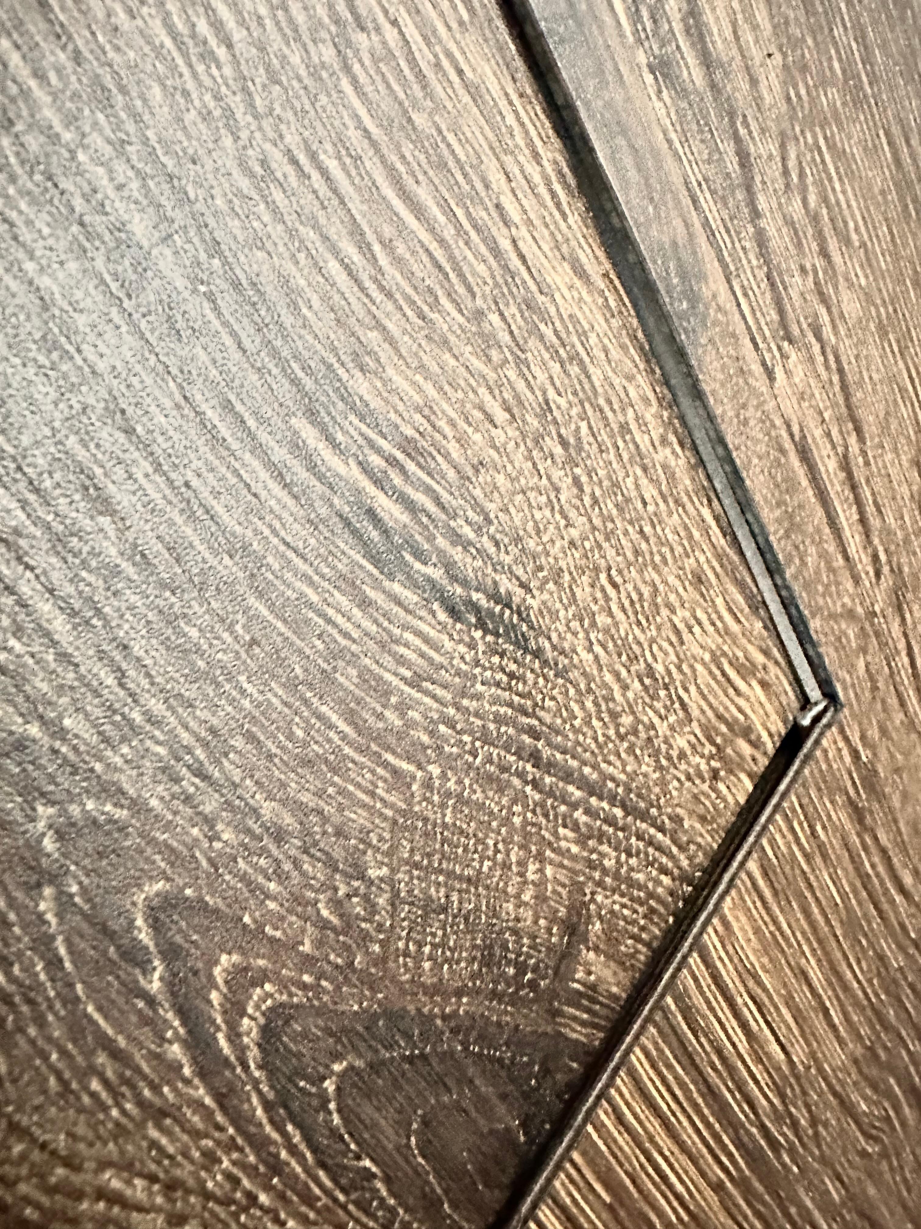 Careful where you step! Floor is uneven in general and you might fall through. 