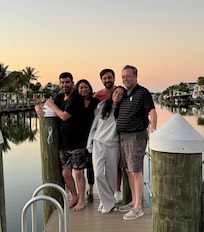 Family portrait on the dock.