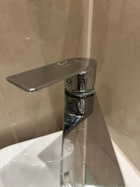 Bathroom covered in crust