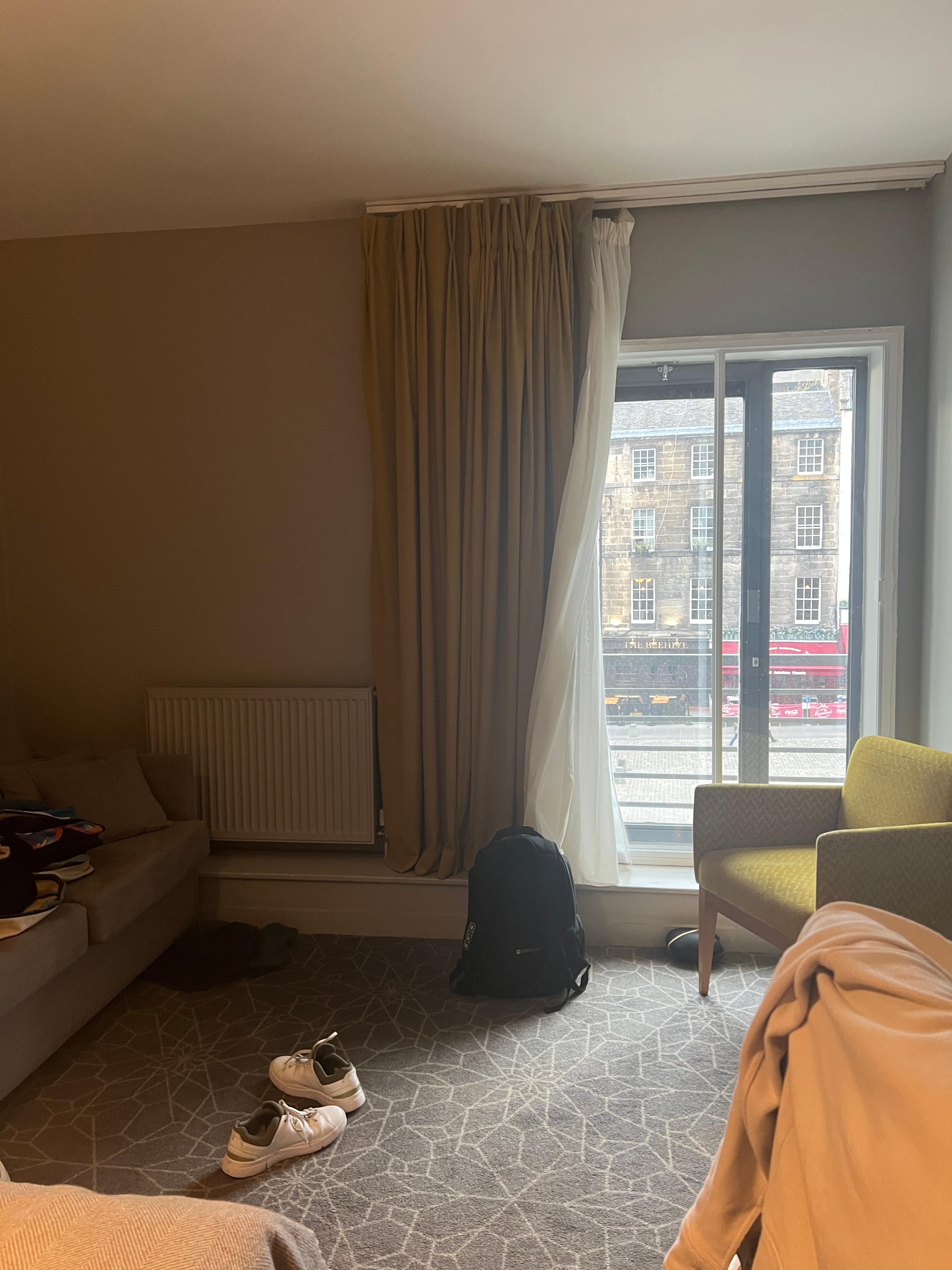 View was much smaller window then superior room shown. 