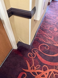 Trim and finish falling off of wall