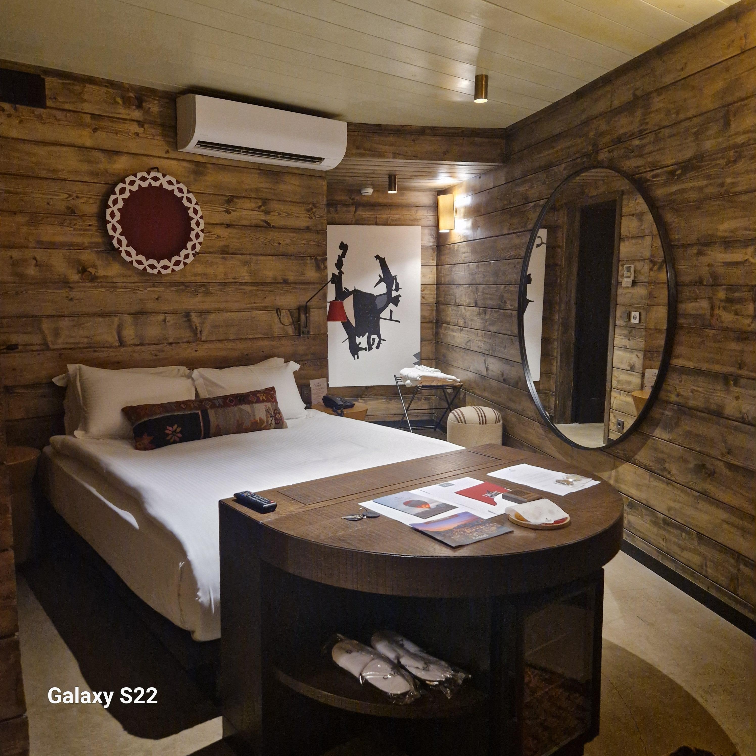 Very dark wood room