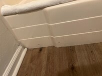 Disgusting Molding
And the water was hot in the shower coming out of the faucet, but out of the showerhead, it was barely lukewarm