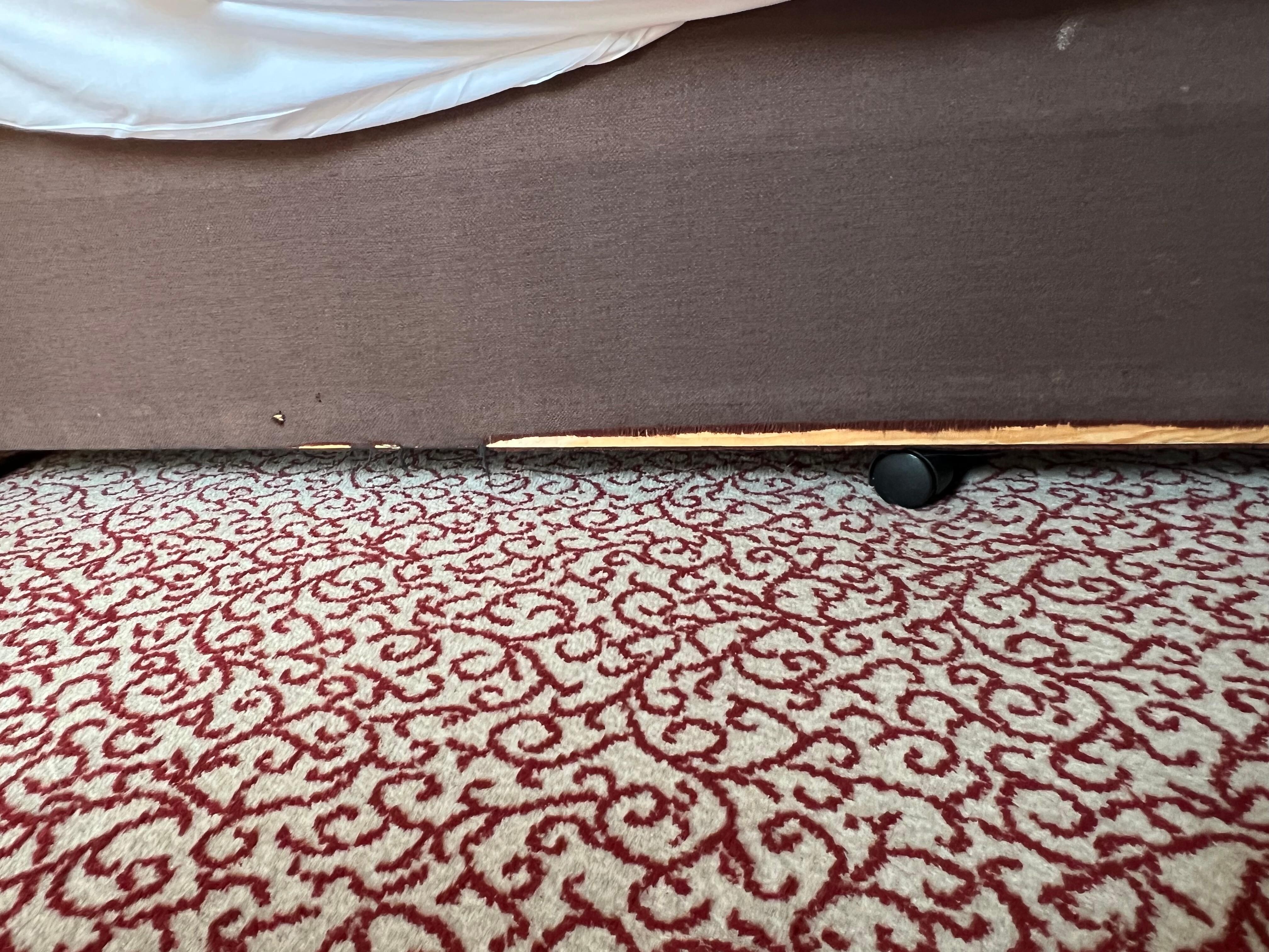 Edge of bedskirt