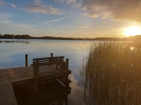 Blick auf dem See hinterm Haus
