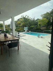 The outdoor space