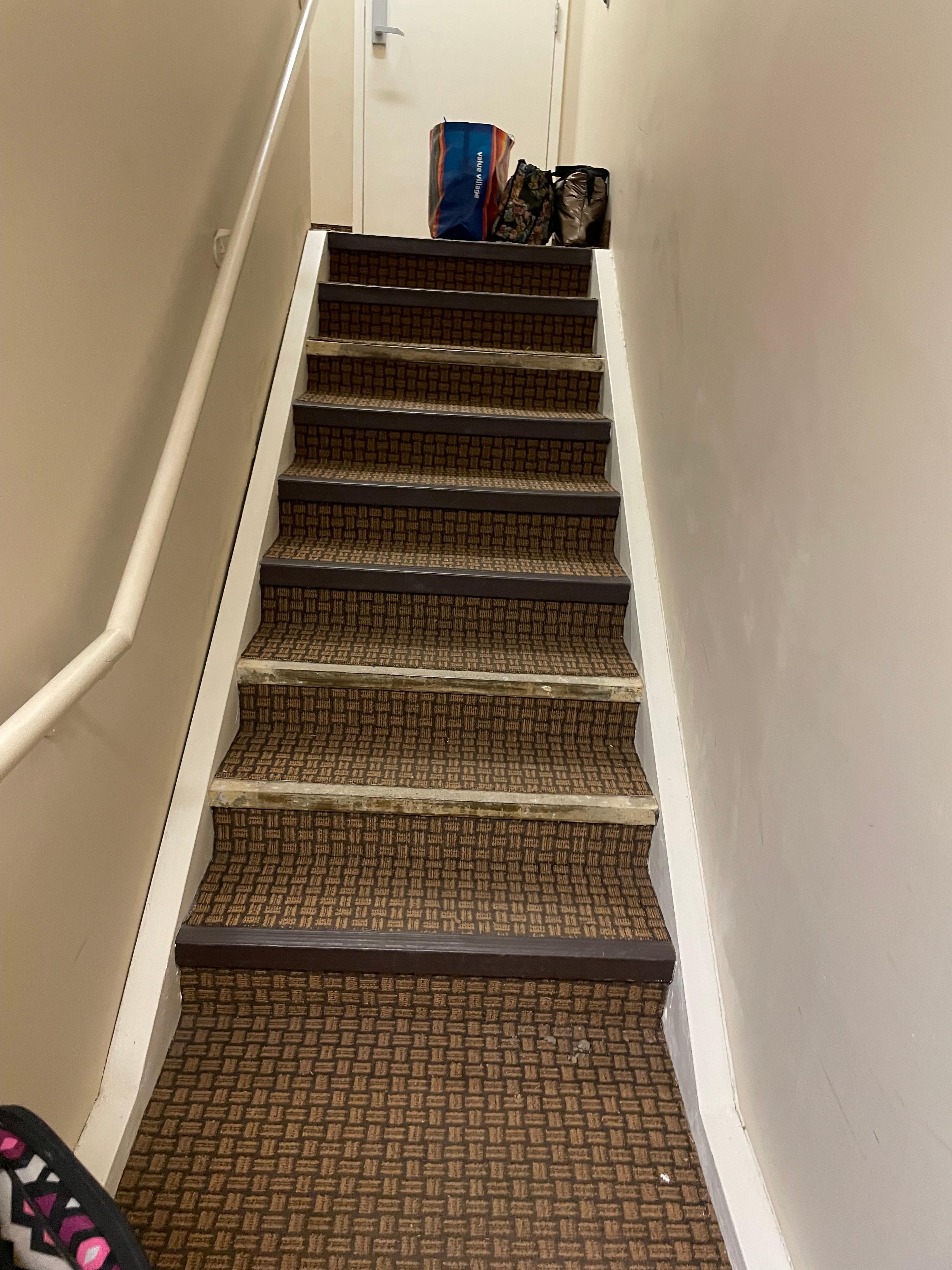 Stairwell and hallways debris on floor all 3 days, walls dirty, door handles and rails shouldn’t be touched. 
