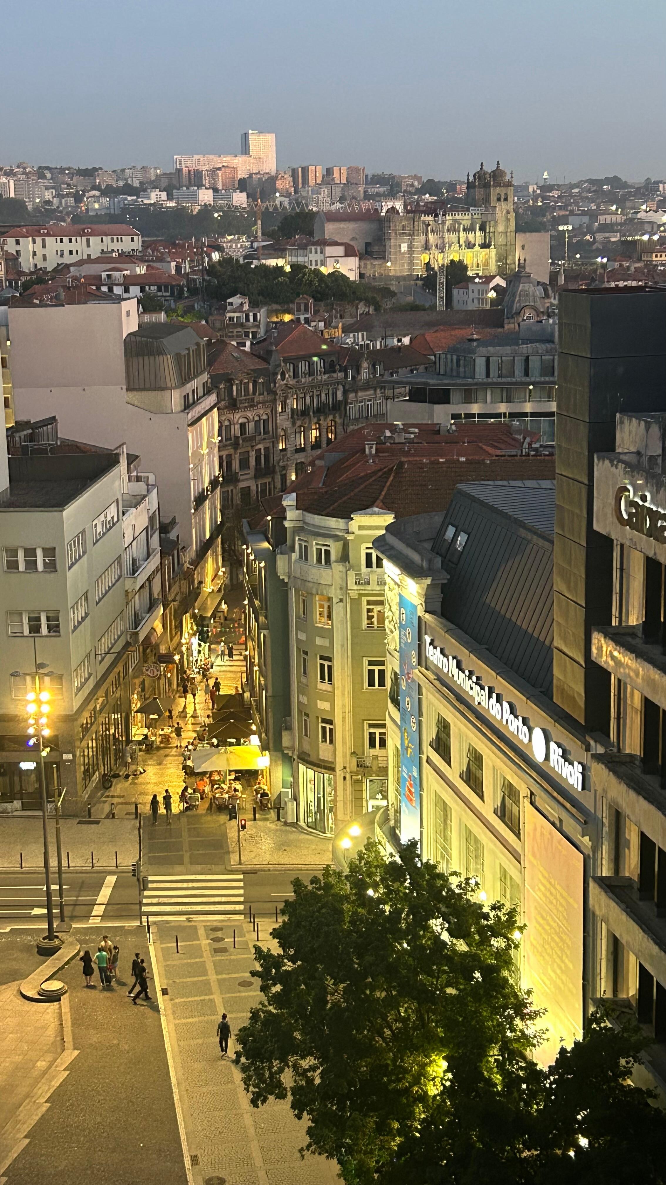 From the roof