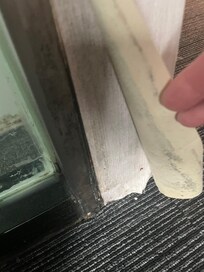 Wallpaper over black mold
