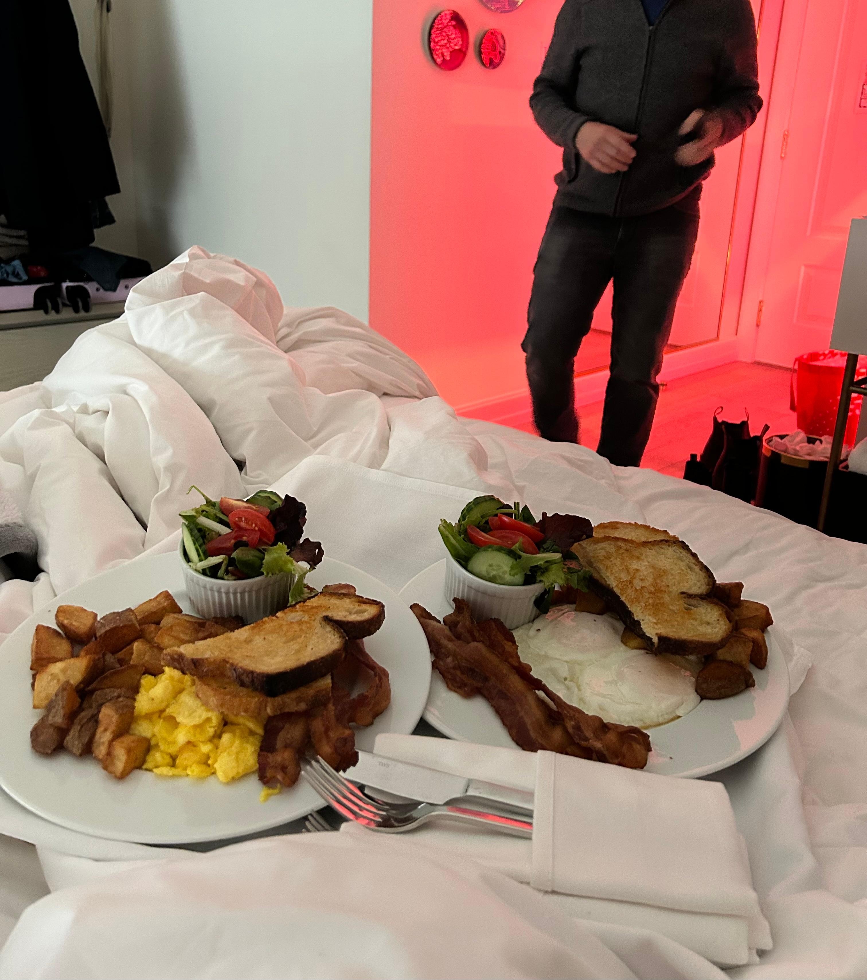 Breakfast in bed!