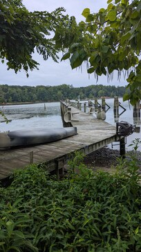 Transition from boardwalk to dock