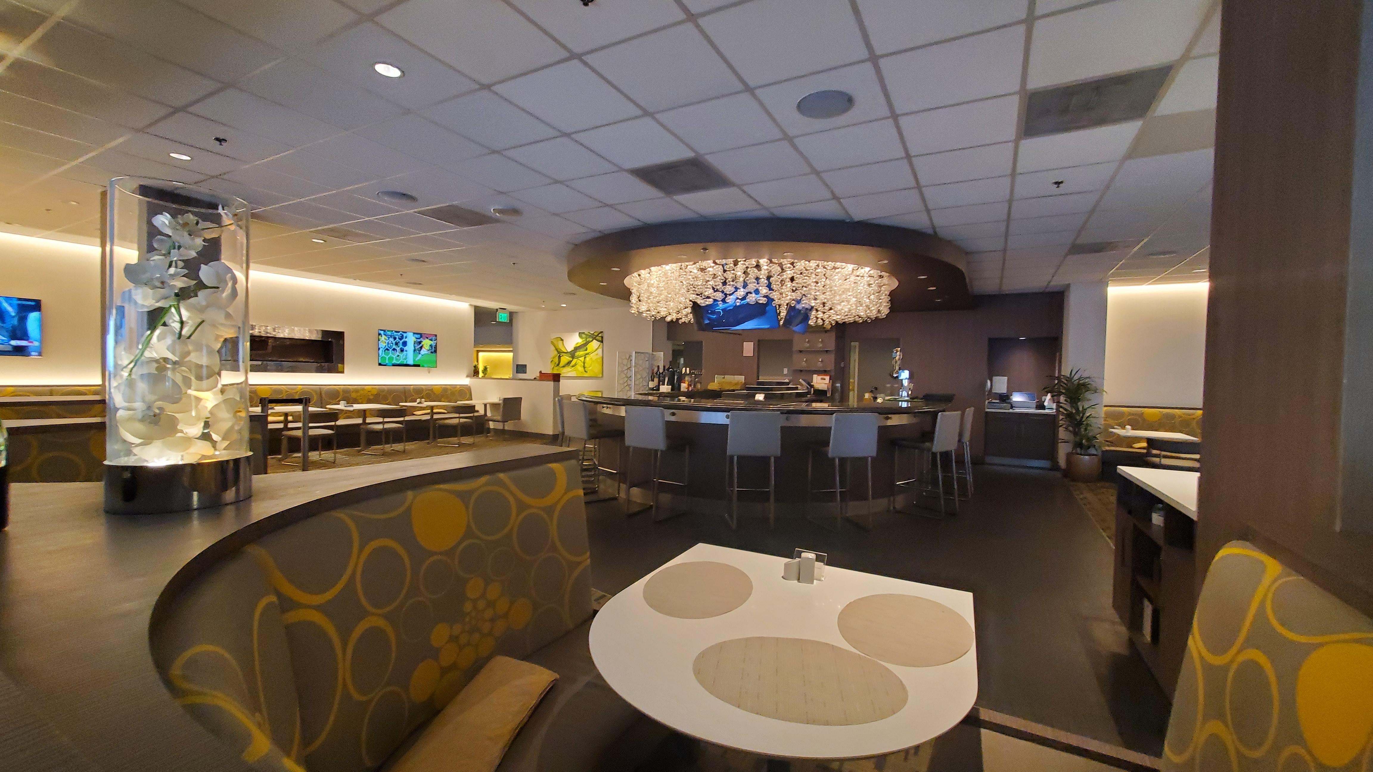 The bar was very clean