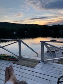 Sunset from the deck