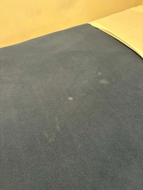 White crusty stains on sheets