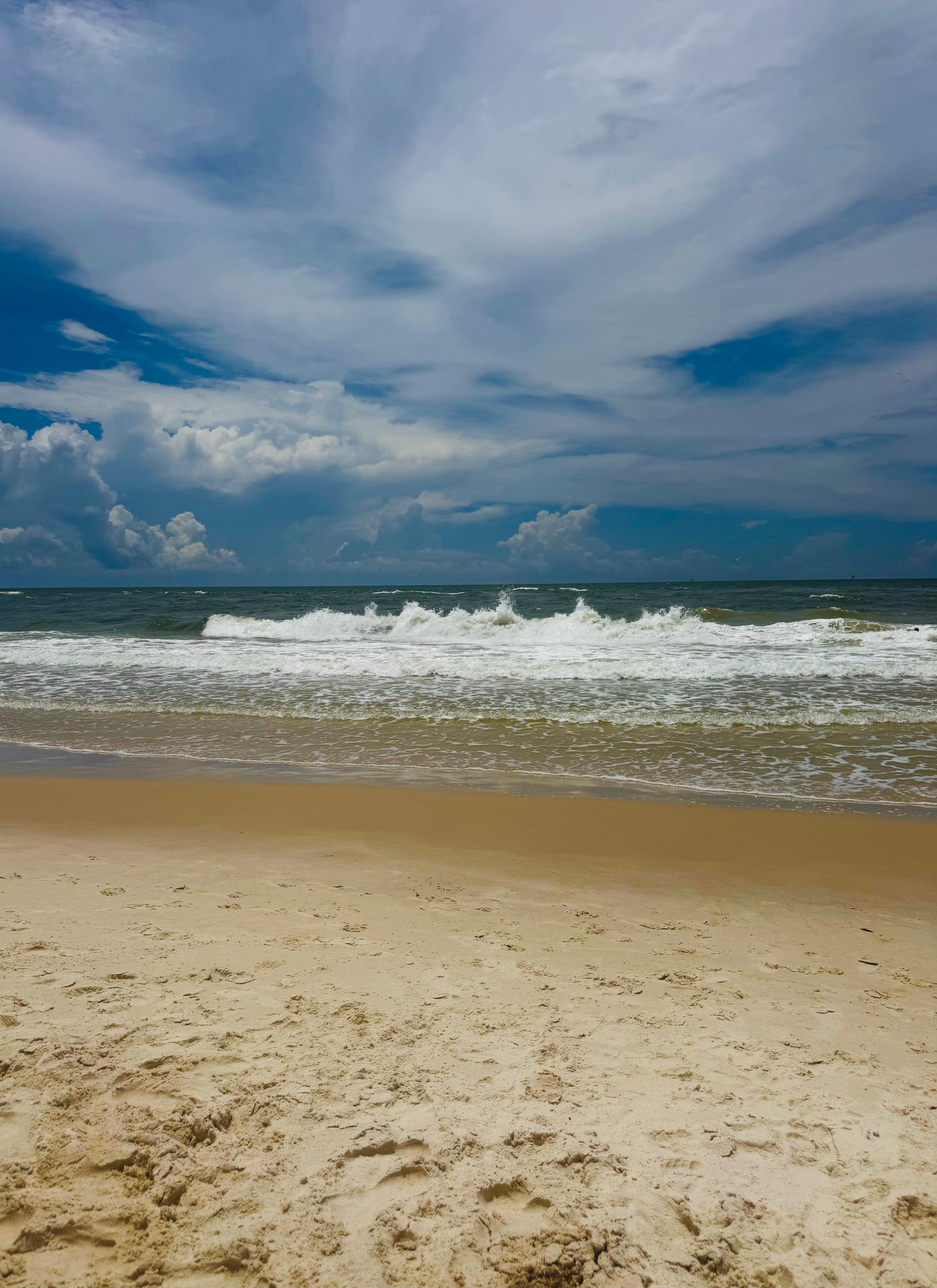 View from down on the beach in front of the condo
