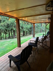 Deck below the cottage. Wonderful place to relax.