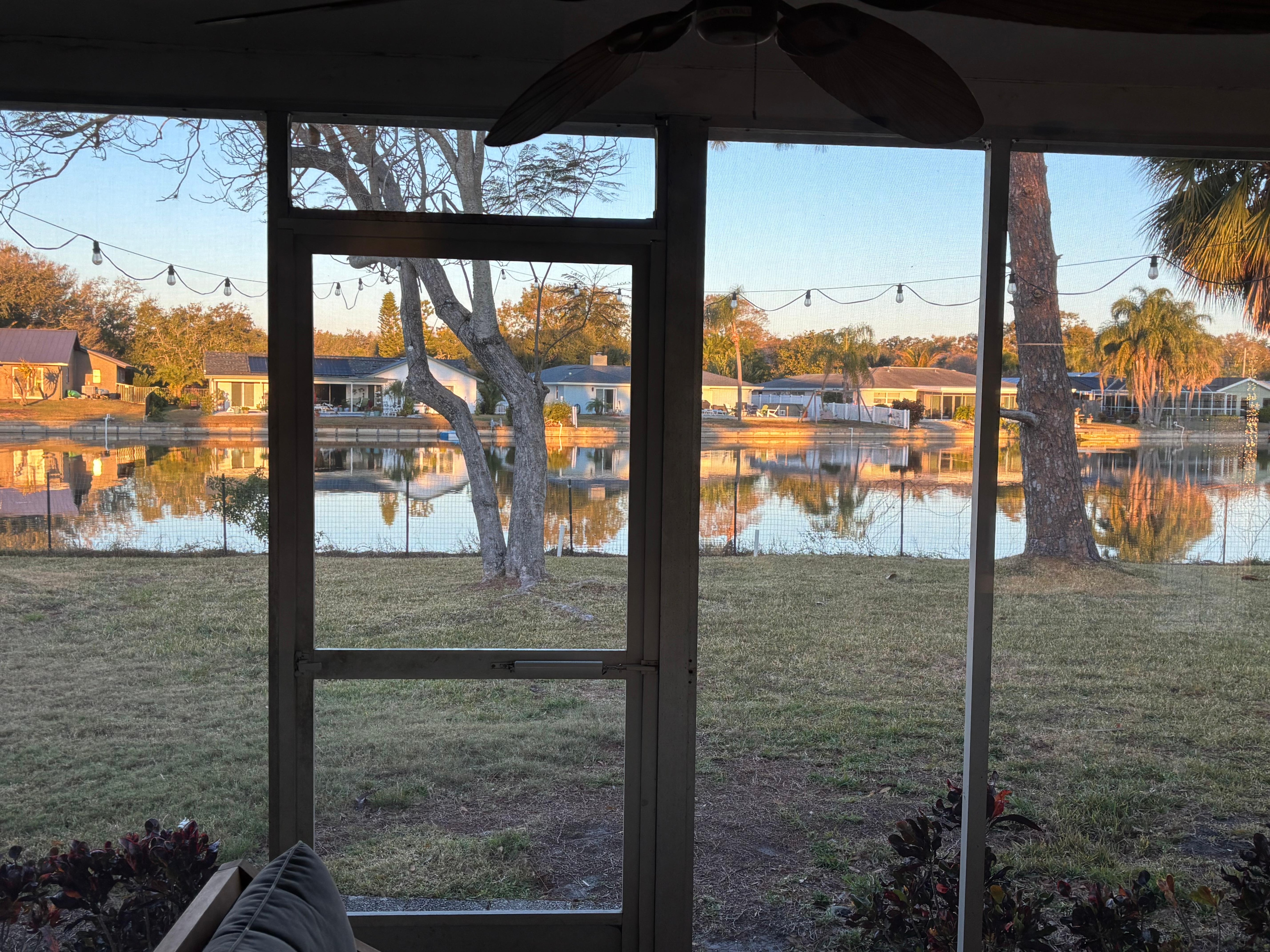 The back porch is our happy place - especially for morning coffee and evening cocktails!