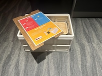 玄関に置いて貰える朝食サービス