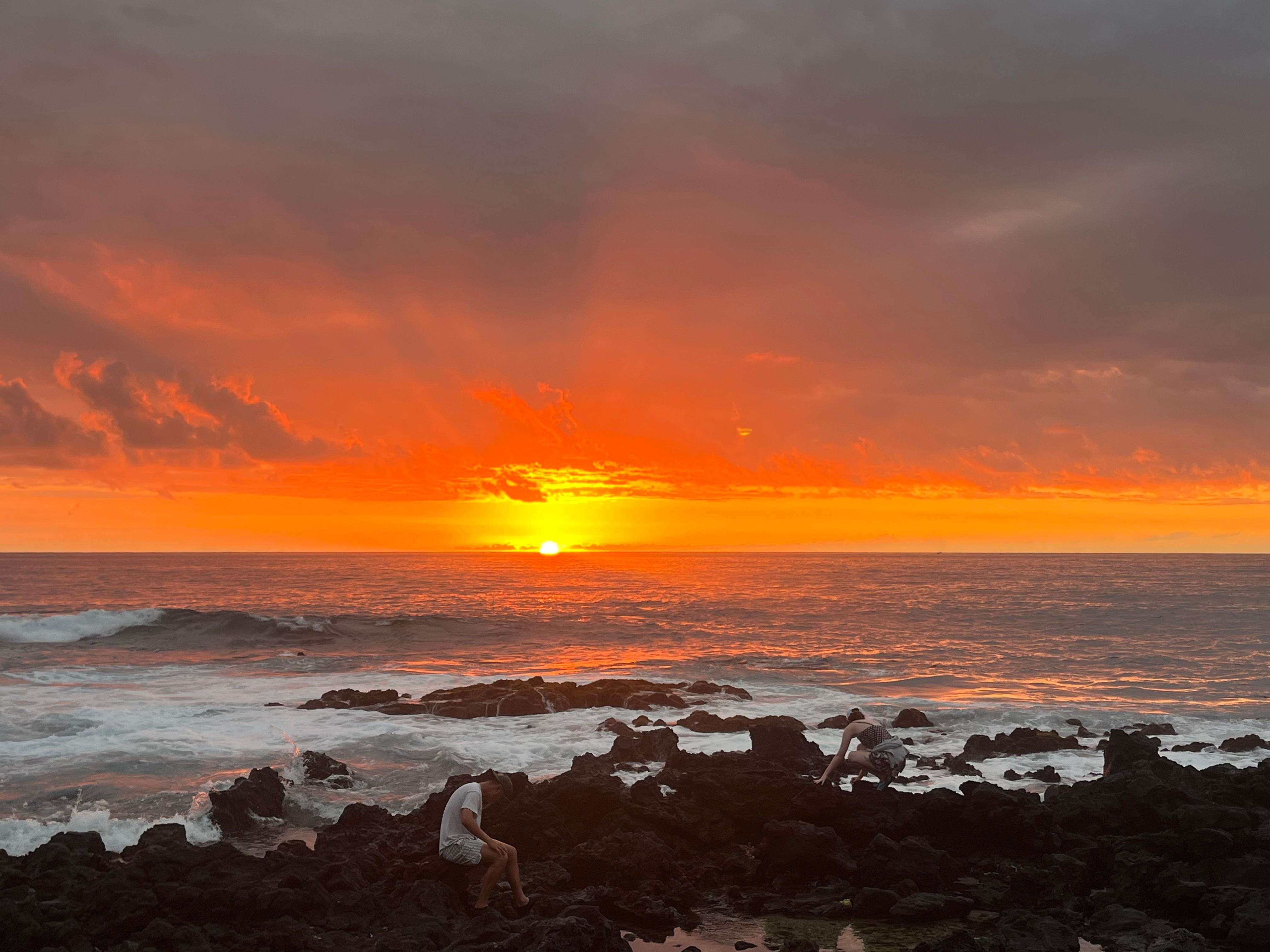 Perfect sunset accessible from the walking path 