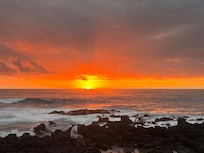 Perfect sunset accessible from the walking path