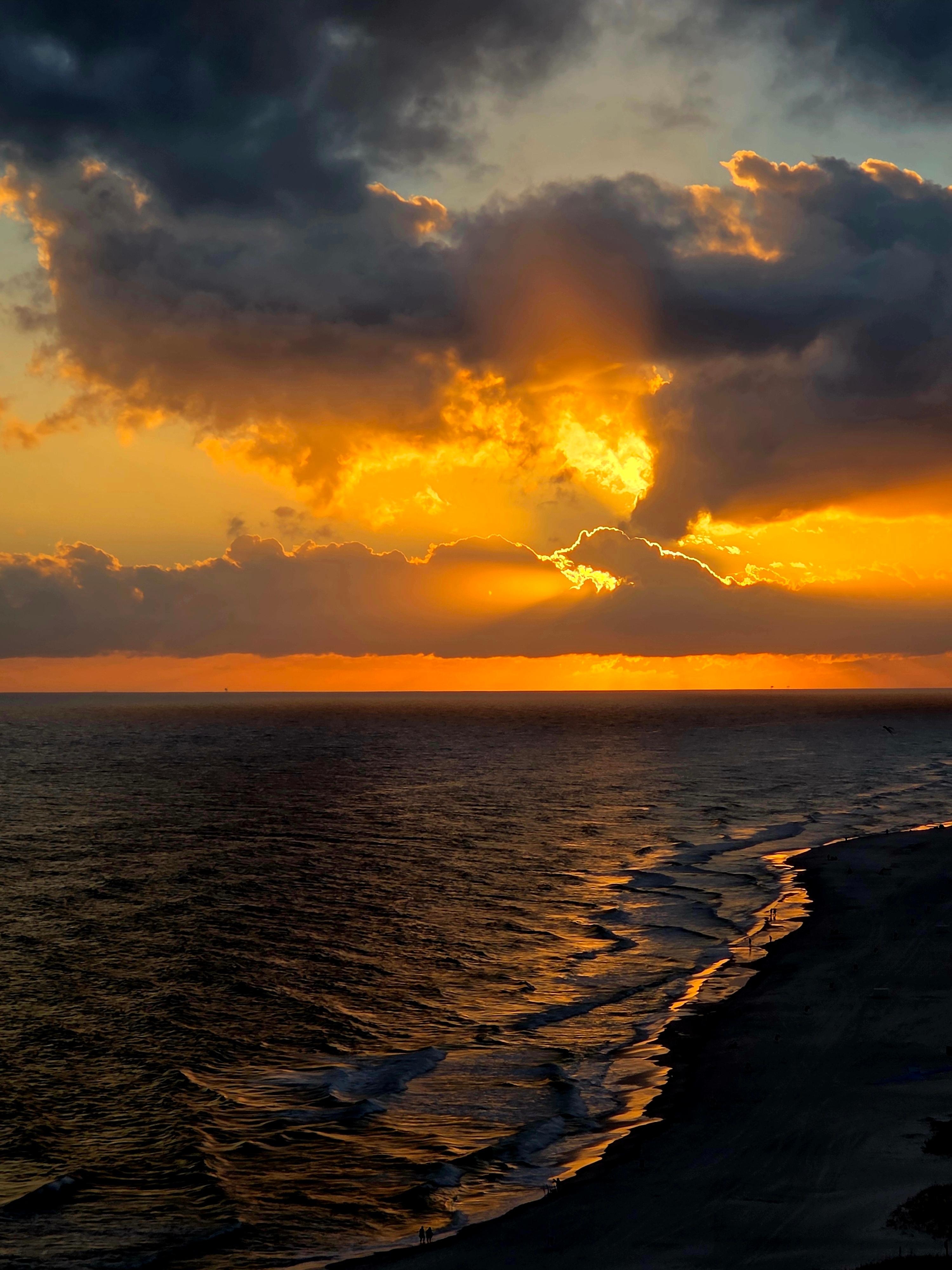 Sunset from the balcony.