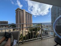 View from one of 2 balconies