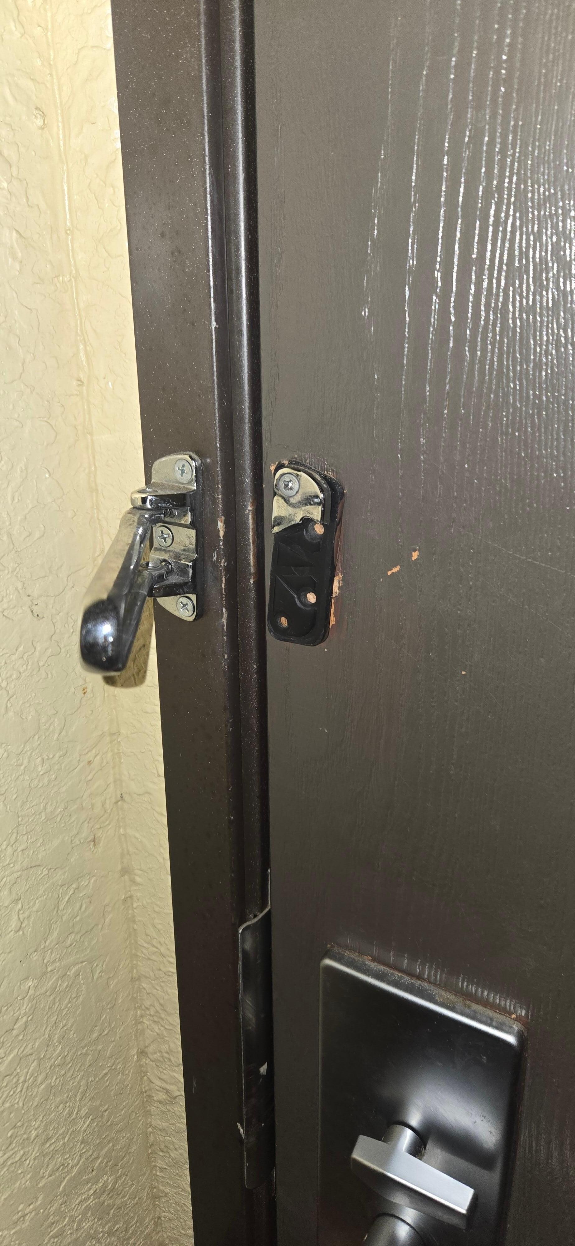 Broken door lock