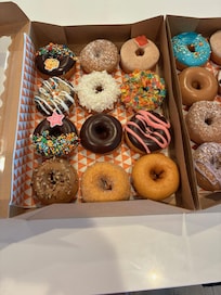 The donuts are awesome but get there early!!!