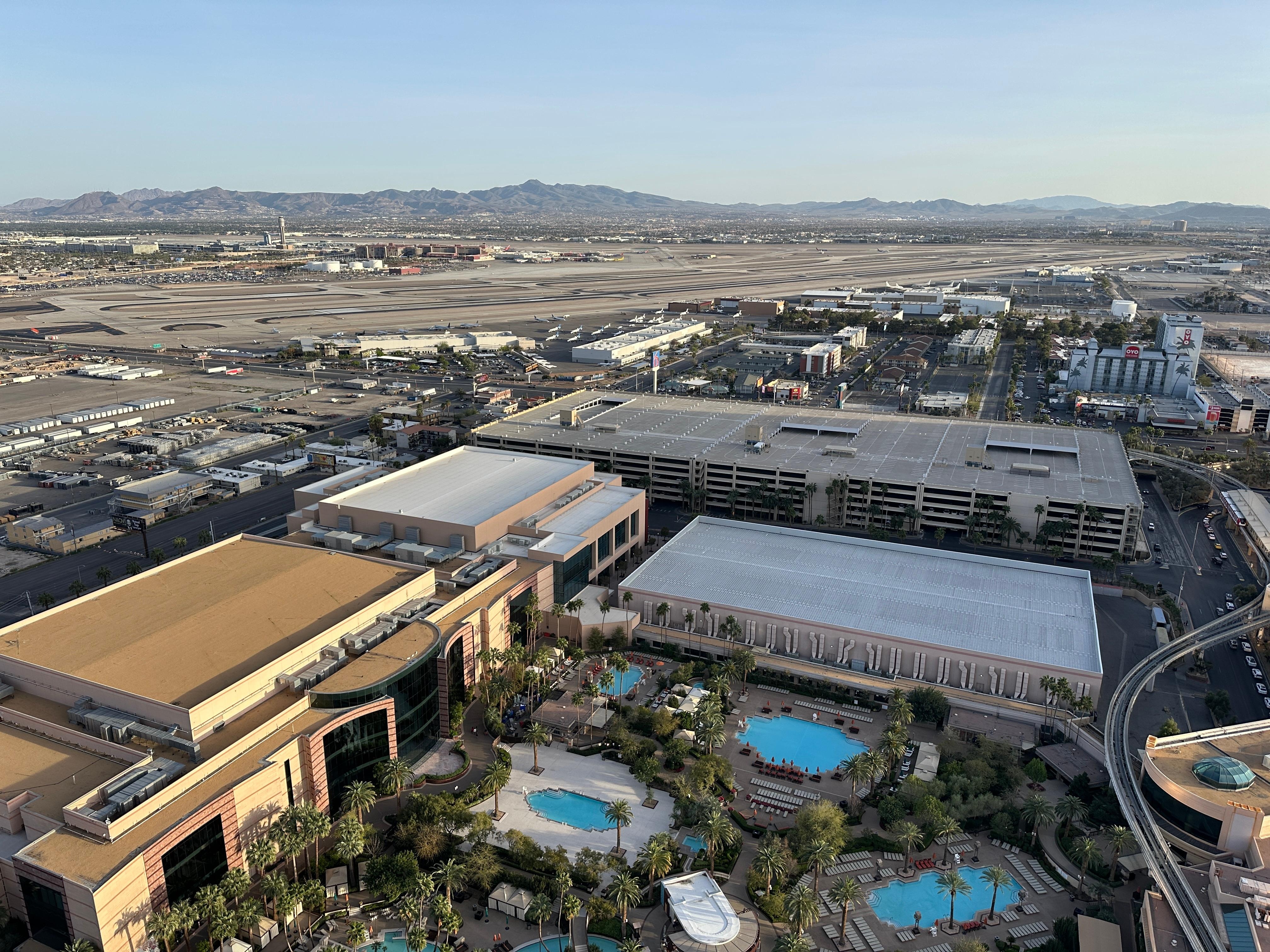 View off the balcony 