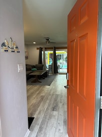 View at entrance to unit