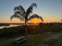 morning sunrise seen from the cabin