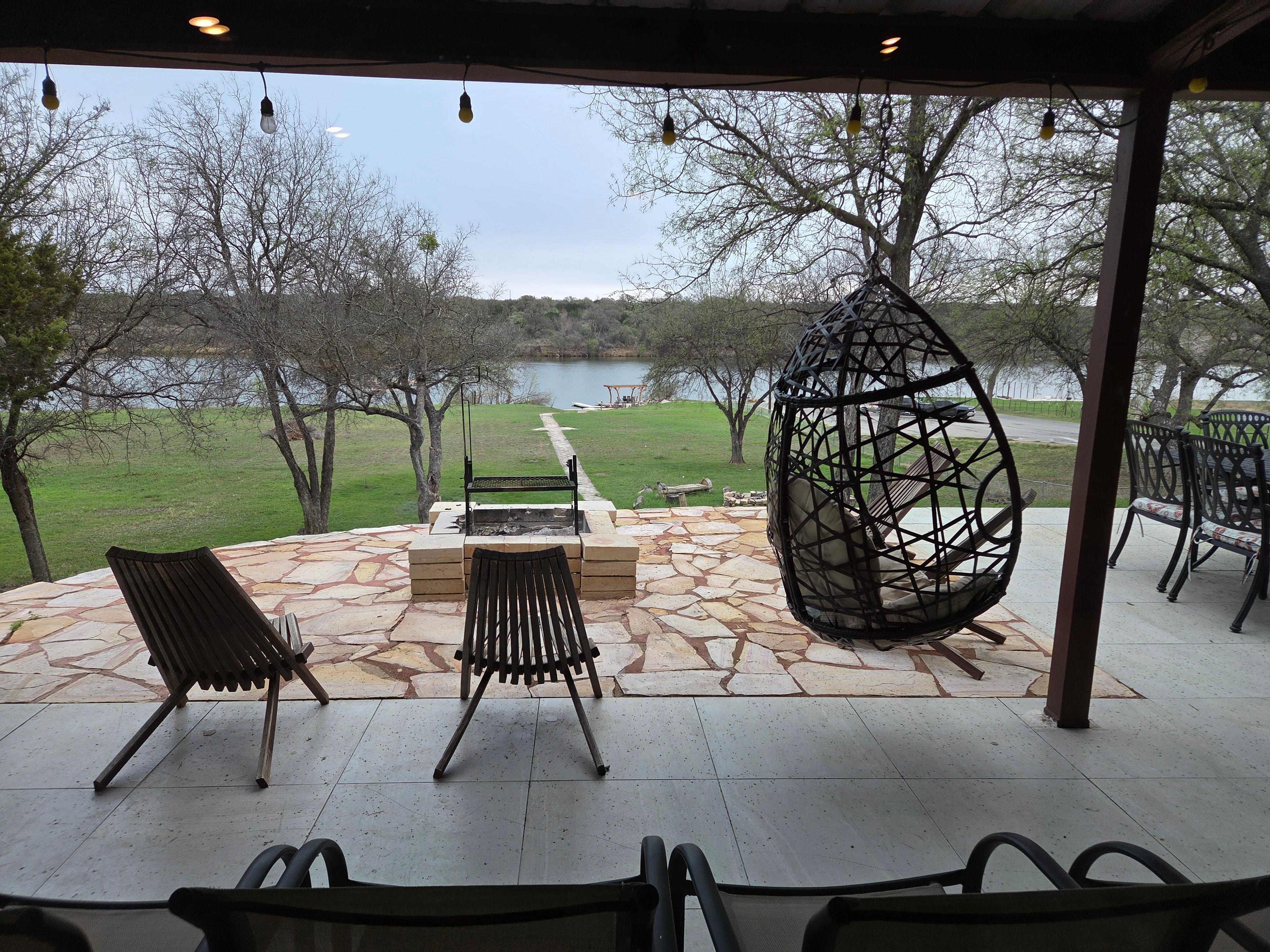 View of the back of the property from inside