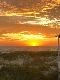 Sunrise view from upper deck