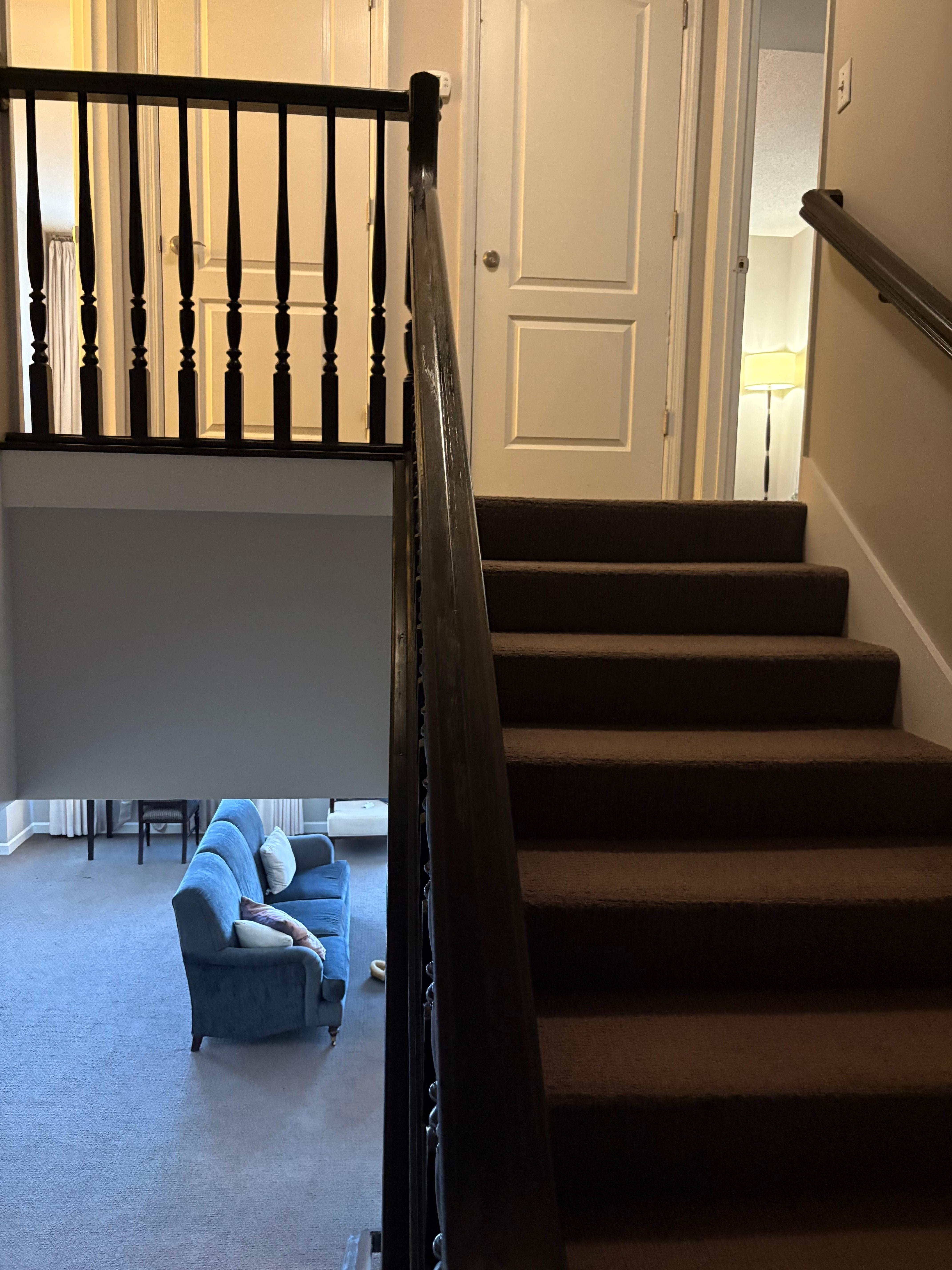 Staircase leading to bedrooms upstairs