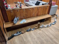 Our group of 16 came for The Polar Express train ride. Our elve found us and made a shoe-shoe train by the door! The cabin is very spacious.