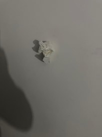 Toilet paper in peel hole