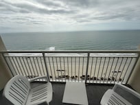 Beautiful view of beach from own balcony