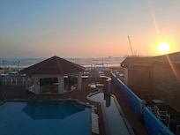 View from our balcony