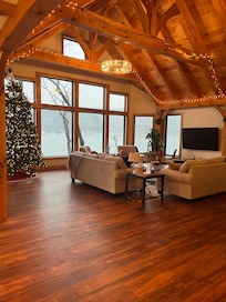 The warm and inviting great room