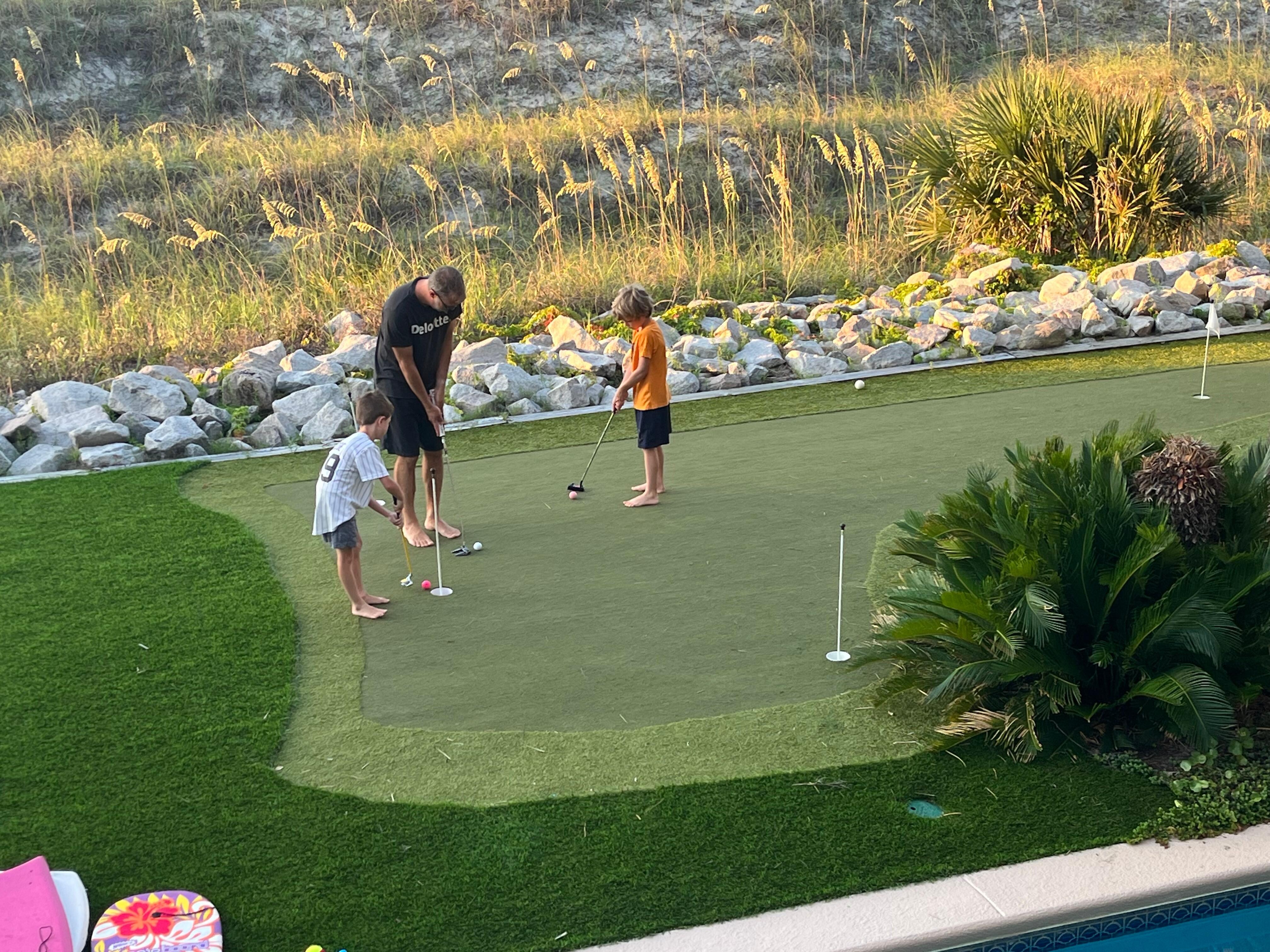Loved the putting green. 