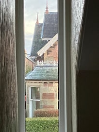 The view coming down the stairway.