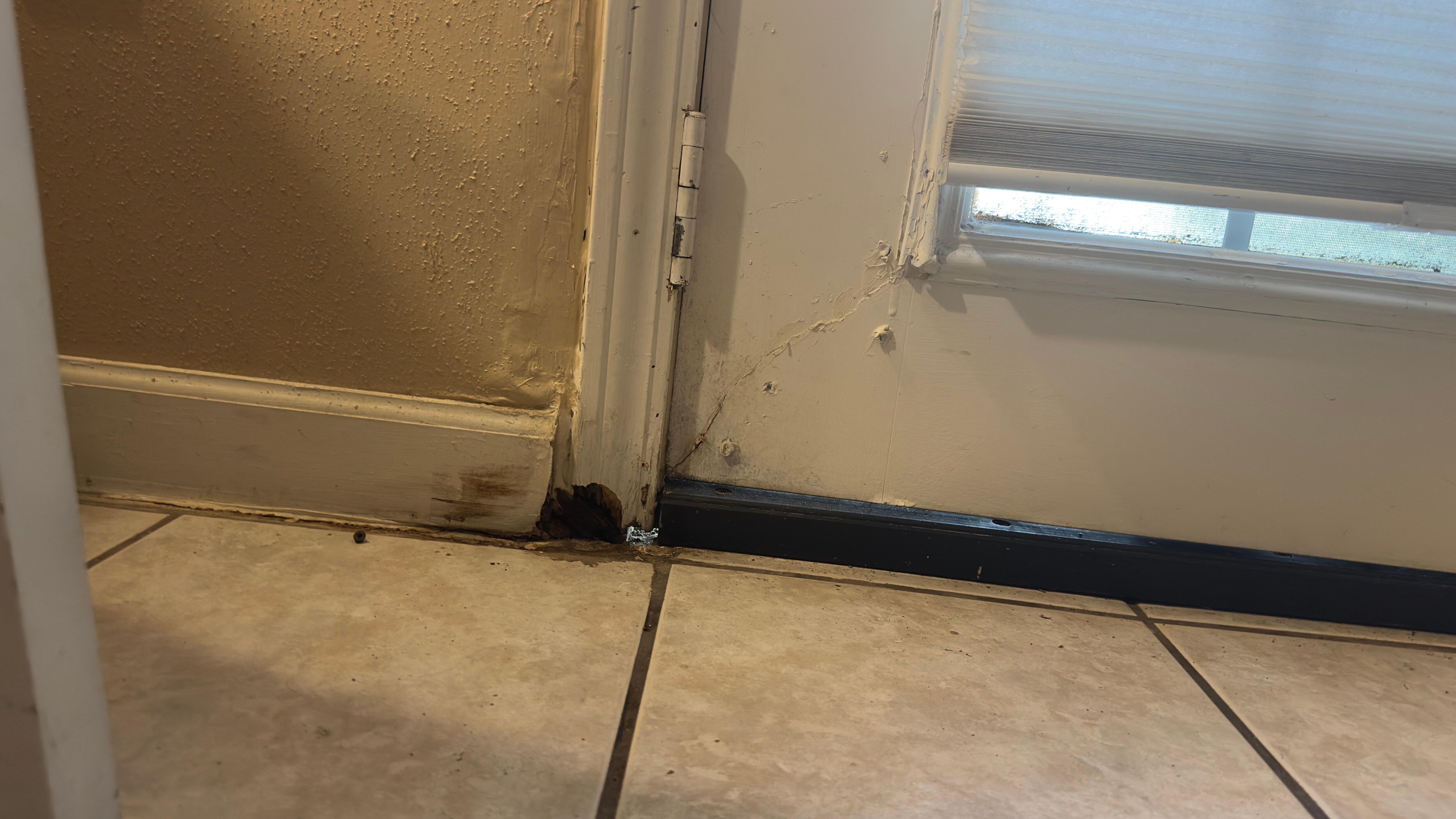 Water damage on ceiling