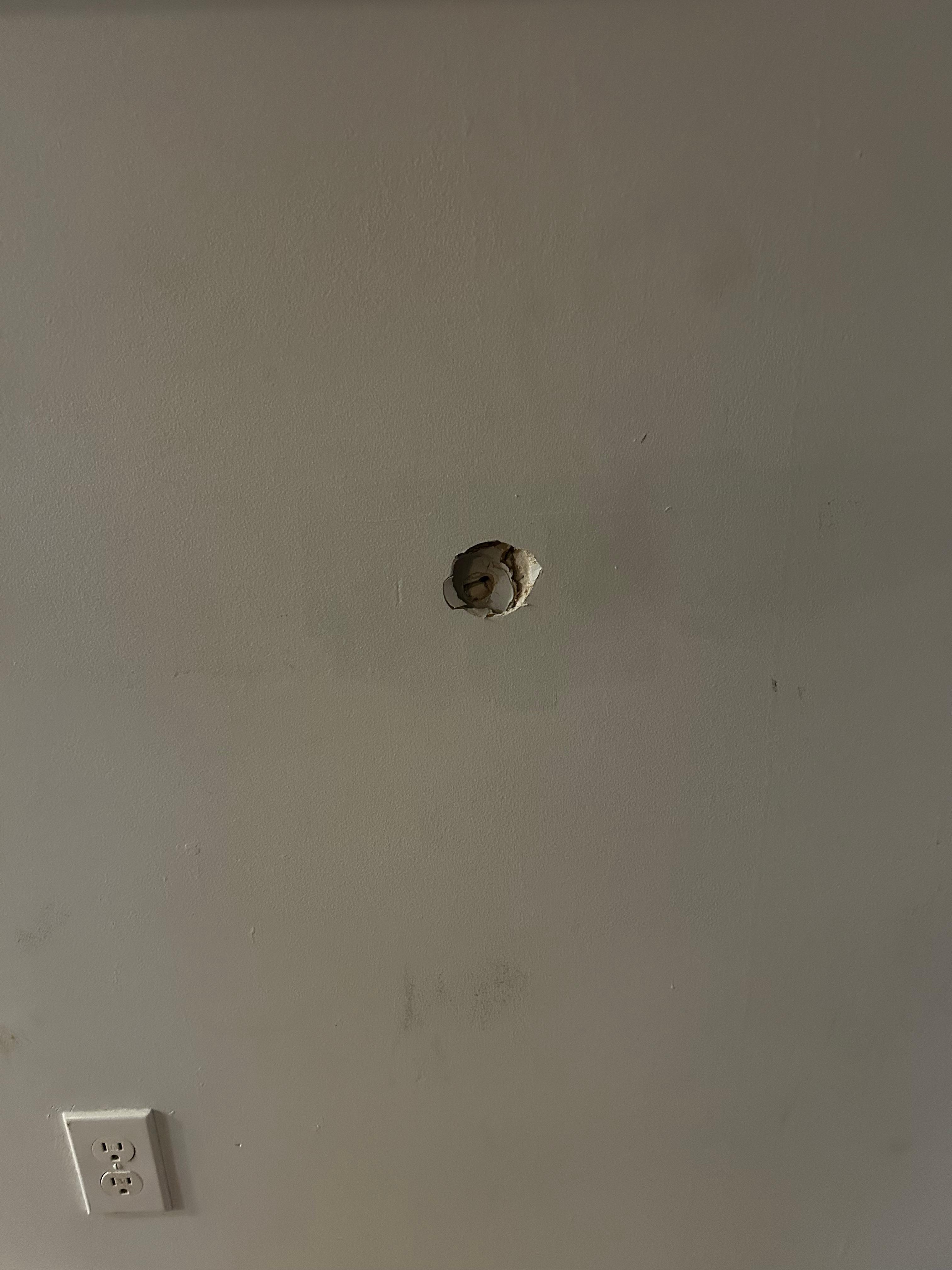 Hole in dining room wall 