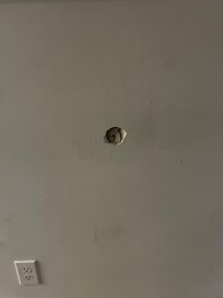 Hole in dining room wall
