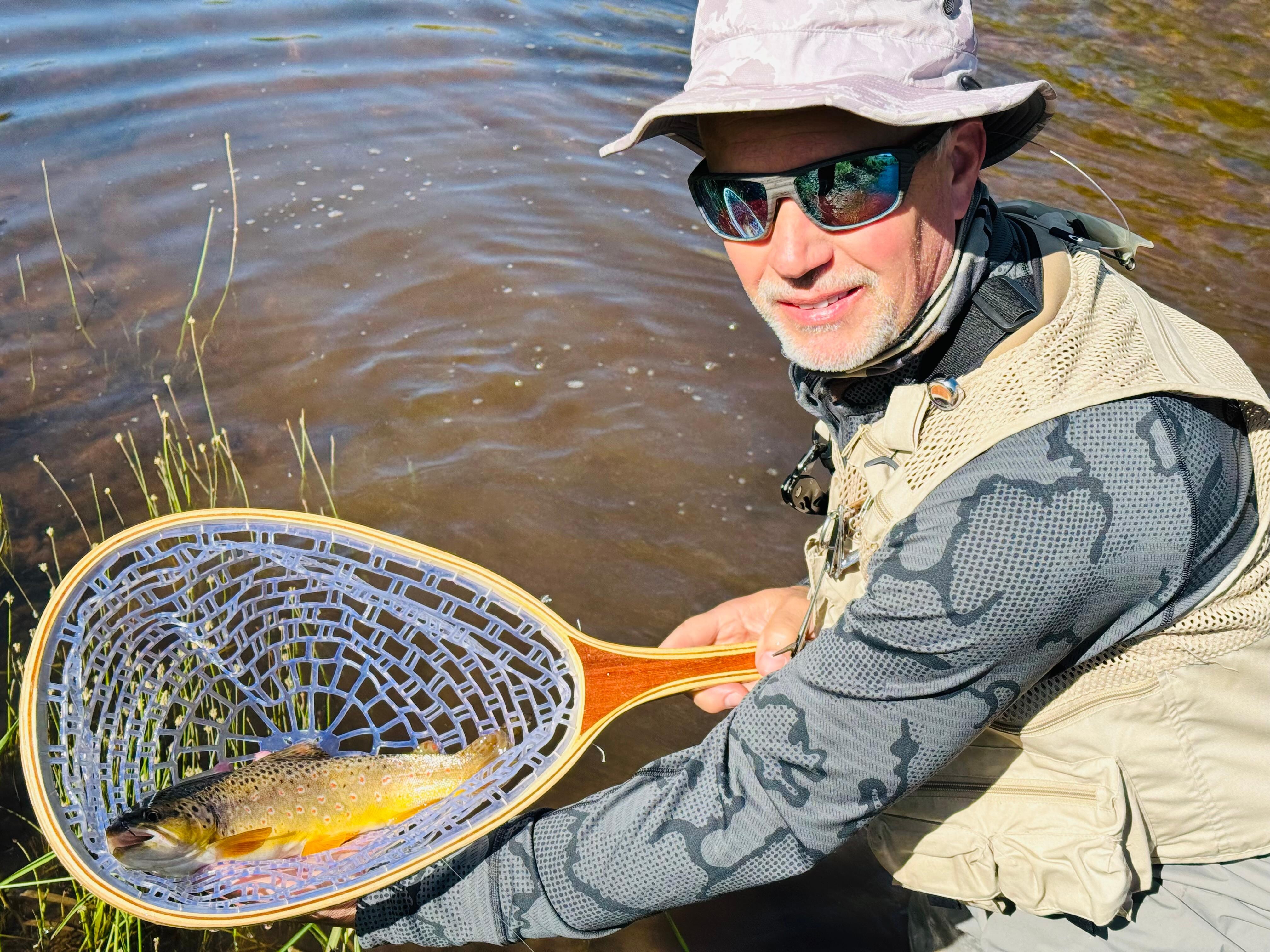 Fly fishing at the Laramie River 