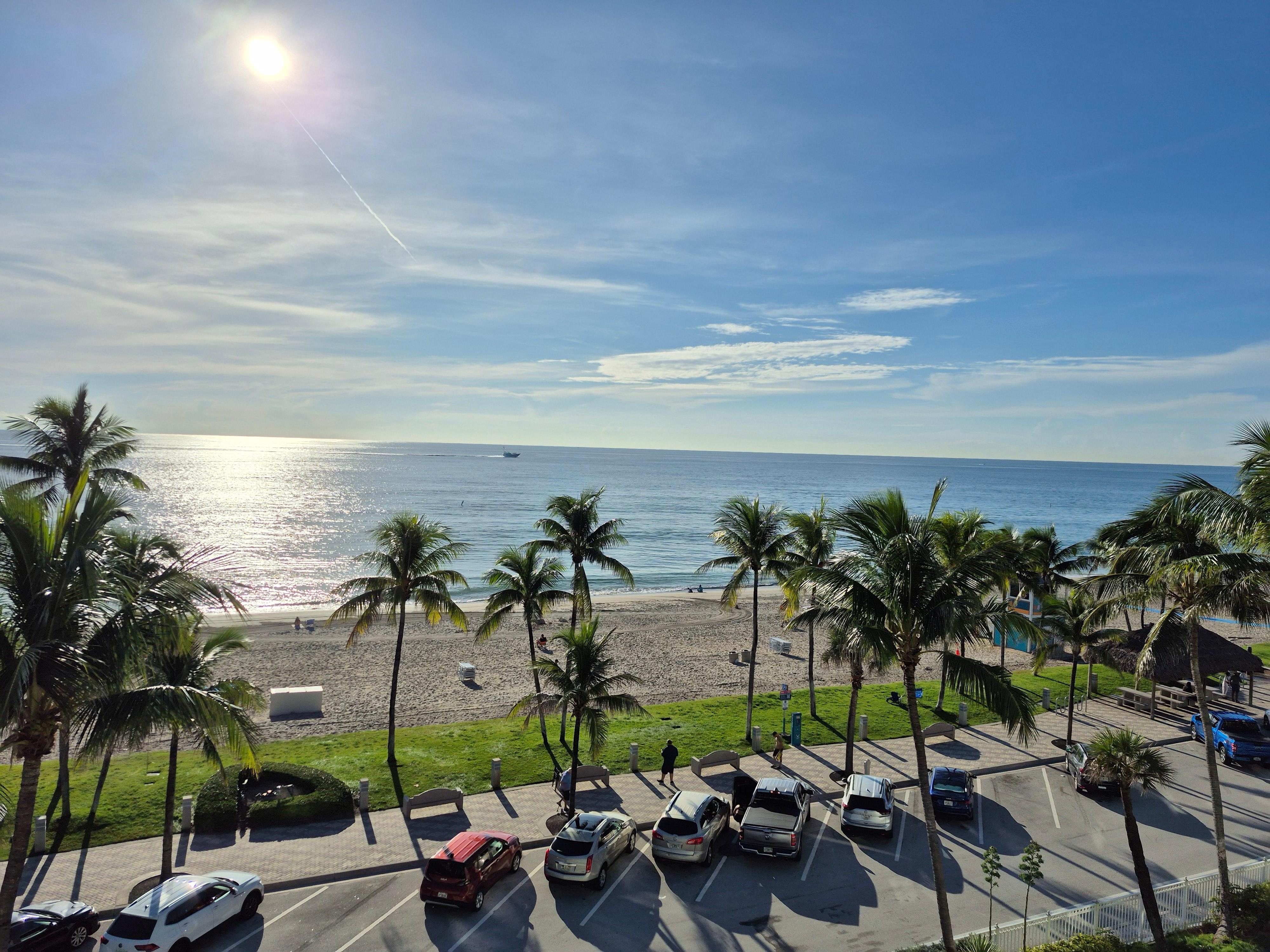 Taken from the penthouse of the complex 