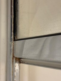 Outside shower frame