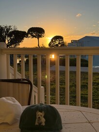 Sunset from lower porch