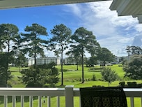 Morning view from the balcony.