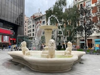 Fountain near hotel